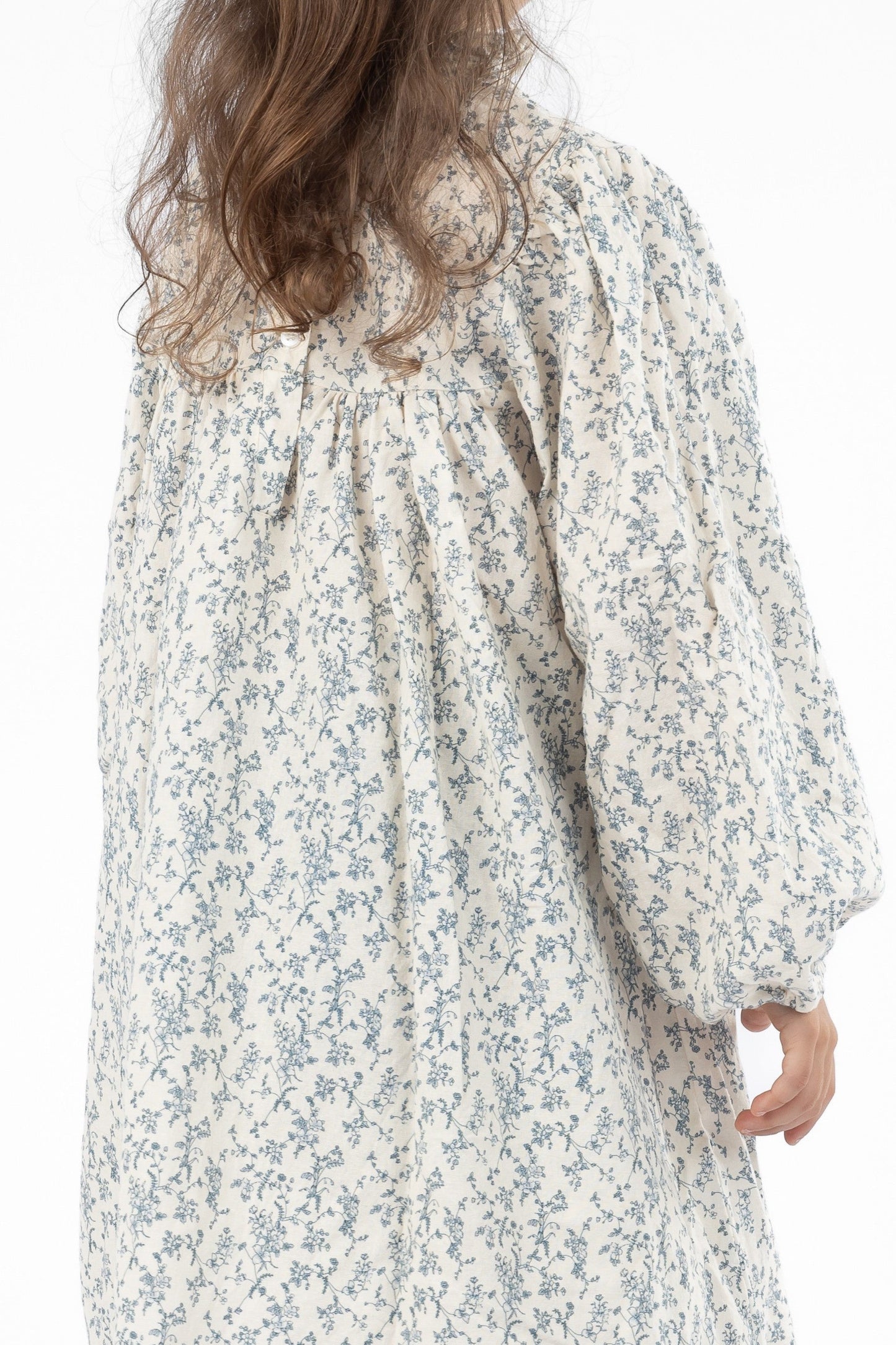 ROBE À FLEURS BLEUES AoHANA