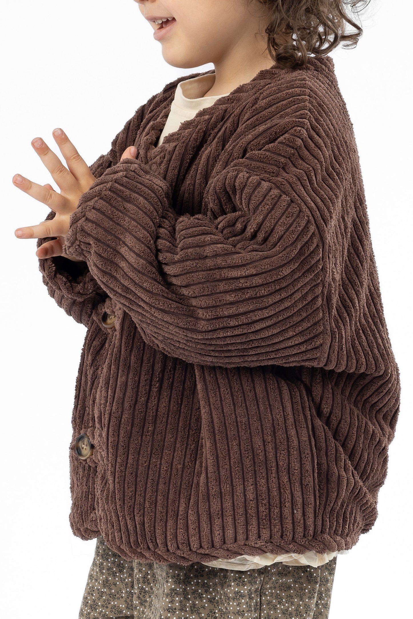 MANTEAU COURT EN VELOURS KAI