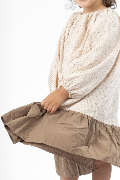 ROBE BI-MATIÈRES YANDU